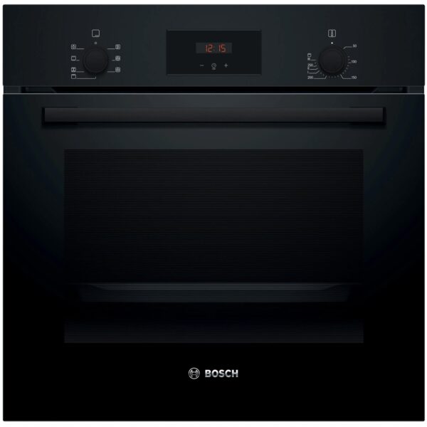 Cuptor incorporabil Bosch HBF133BA1, Electric, 66 l, Autocuratare EcoClean Direct, Convectie 3D, Clasa A, Negru