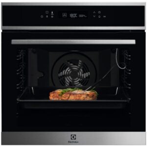 Cuptor incorporabil Electrolux COE7P31X2, Electric, 72 l, Autocuratare pirolitica, SenseCook, Food Sensor, Display LCD, Grill, Soft close, Clasa A+, Inox/Negru