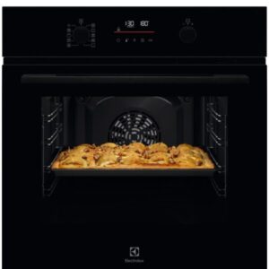 Cuptor incorporabil Electrolux EOFDP46BK, 65 l, Autocuratare pirolitica, Butoane retractabile, Afisaj digital, Control touch, Grill, Clasa A+, Negru