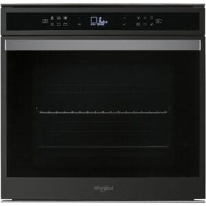 Cuptor incorporabil Whirlpool W6OM44S1PBS, Electric, 73 l, Autocuratare piroliza, Tehnologia 6TH Sense, Clasa A+, Ready2Cook, Grill, Negru