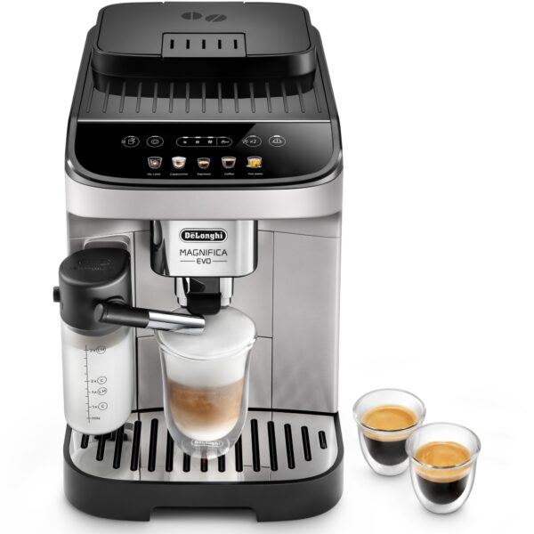 Espressor automat De’Longhi Magnifica Evo ECAM 290.61.SB, 1450W, 5 tipuri de bauturi, 15 bari, , Negru Argintiu