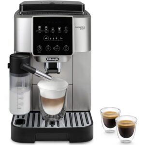 Espressor automat De’Longhi Magnifica Start ECAM 220.80.SB 0132217144, 1450 W, 5 tipuri de bauturi, 15 bari, Negru argintiu