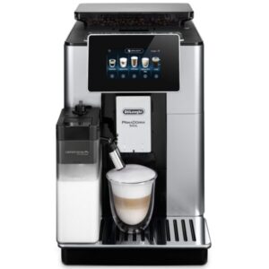 Espressor automat De’Longhi PrimaDonna SOUL ECAM 610.55.SB, 1450W, 16 tipuri de bauturi, 19 bari, Carafa pentru lapte, Sistem LatteCrema, Rasnita cu tehnologie Bean Adapt,...