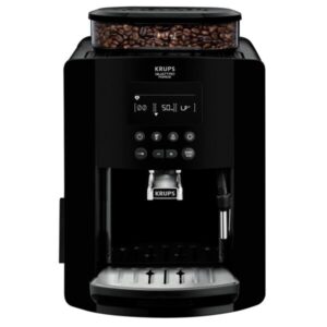 Espressor automat Krups Arabica EA817010, 1450W, 15 bari, rezervor boabe 260g, rezervor apa 1.7L, rasnita 3 nivele, Negru