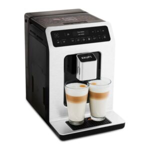 Espressor automat Krups Evidence EA890110, 1450W, 15 bari, rasnita cu 3 setari, 15 retete de bauturi, rezervor boabe 260g, rezervor apa detasabil 2.3L, functie One-Touch...