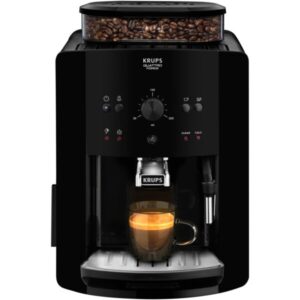 Espressor automat Krups Picto Arabica EA811010, 1450W, 15bari, rezervor boabe 260g, rezervor apa detasabil 1.7L, rasnita 3 nivele, 3 trepte de temperatura, duza de abur pentru...