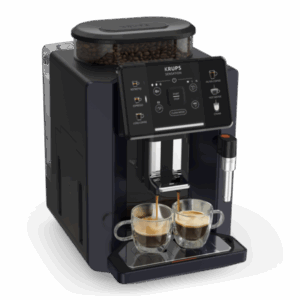 Espressor automat KRUPS Sensation EA910B10, 5 retete, ecran tactil, presiune 15 bari, capacitate rezervor cafea 260g, duza de abur, 1450 W, Sistem Thermoblock Compact, negru &...
