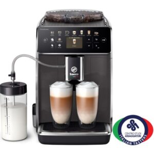 Espressor automat Saeco GranAroma SM6580/10, sistem de lapte Latte Duo, 14 bauturi, 15 bar, ecran TFT color, 4 profiluri utilizator, filtru AquaClean, rasnita ceramica, functie...