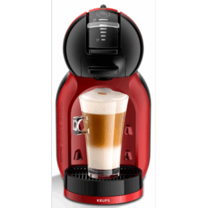 Espressor cu capsule KRUPS NESCAFÉ® Dolce Gusto® Mini Me KP123H10, 1500 W, capacitate rezervor 0.8 L ,15 bari presiune, Tehnologia Play & Select, functie Eco, rosu & negru
