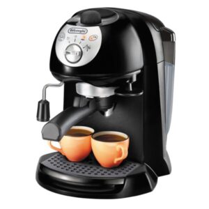 Espressor manual De'Longhi EC201.CD, 1100 W, 15 Bar, 1 l, Oprire automata, Negru