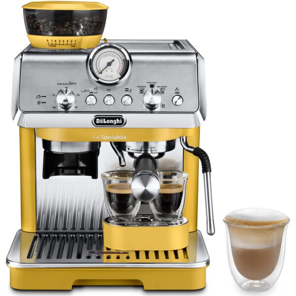 Espressor manual De'Longhi La Specialista Arte EC9155.YE 0132126057, 1300w, 15 bari, Galben